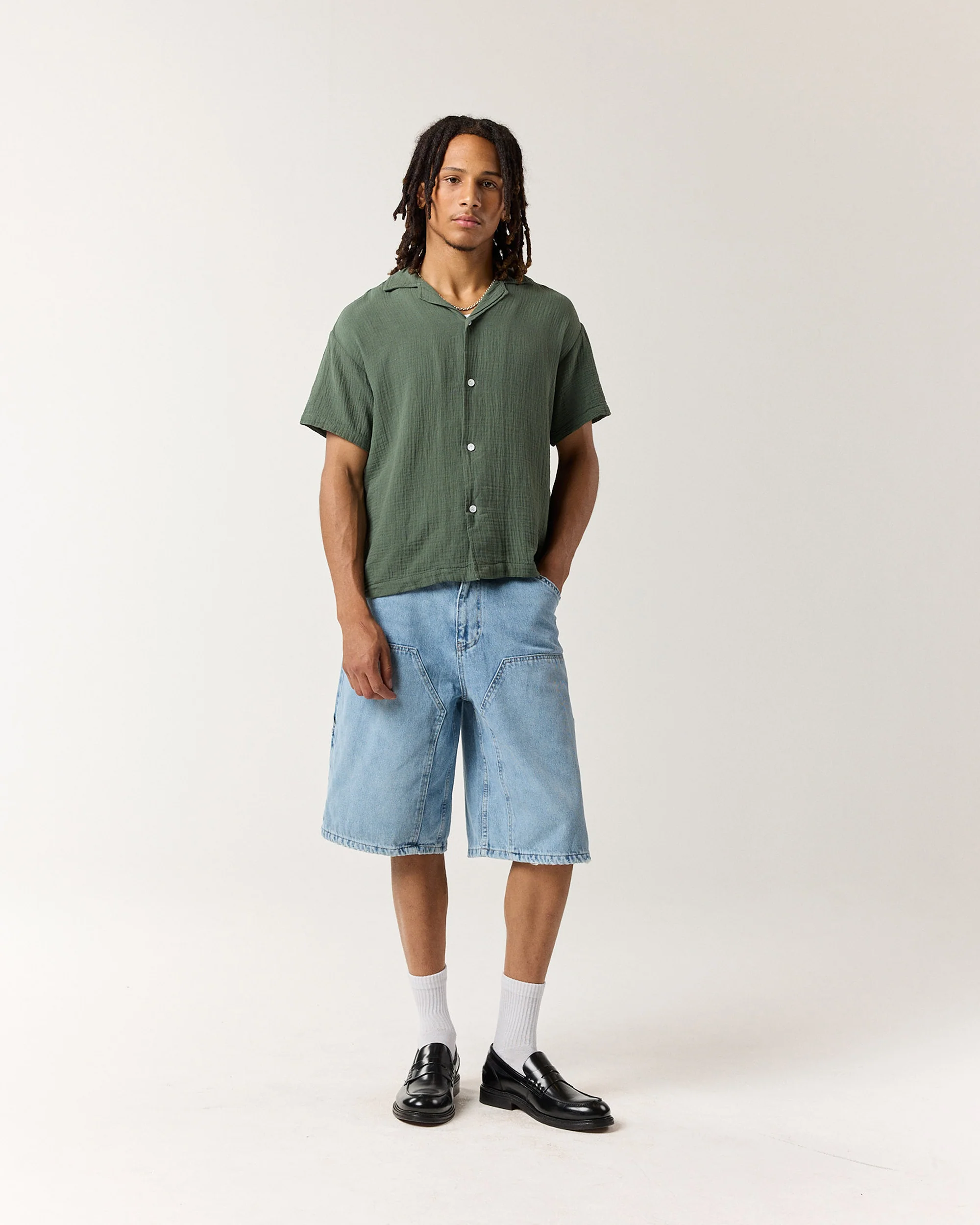 Carpenter Short - Vintage Blue - Image 3