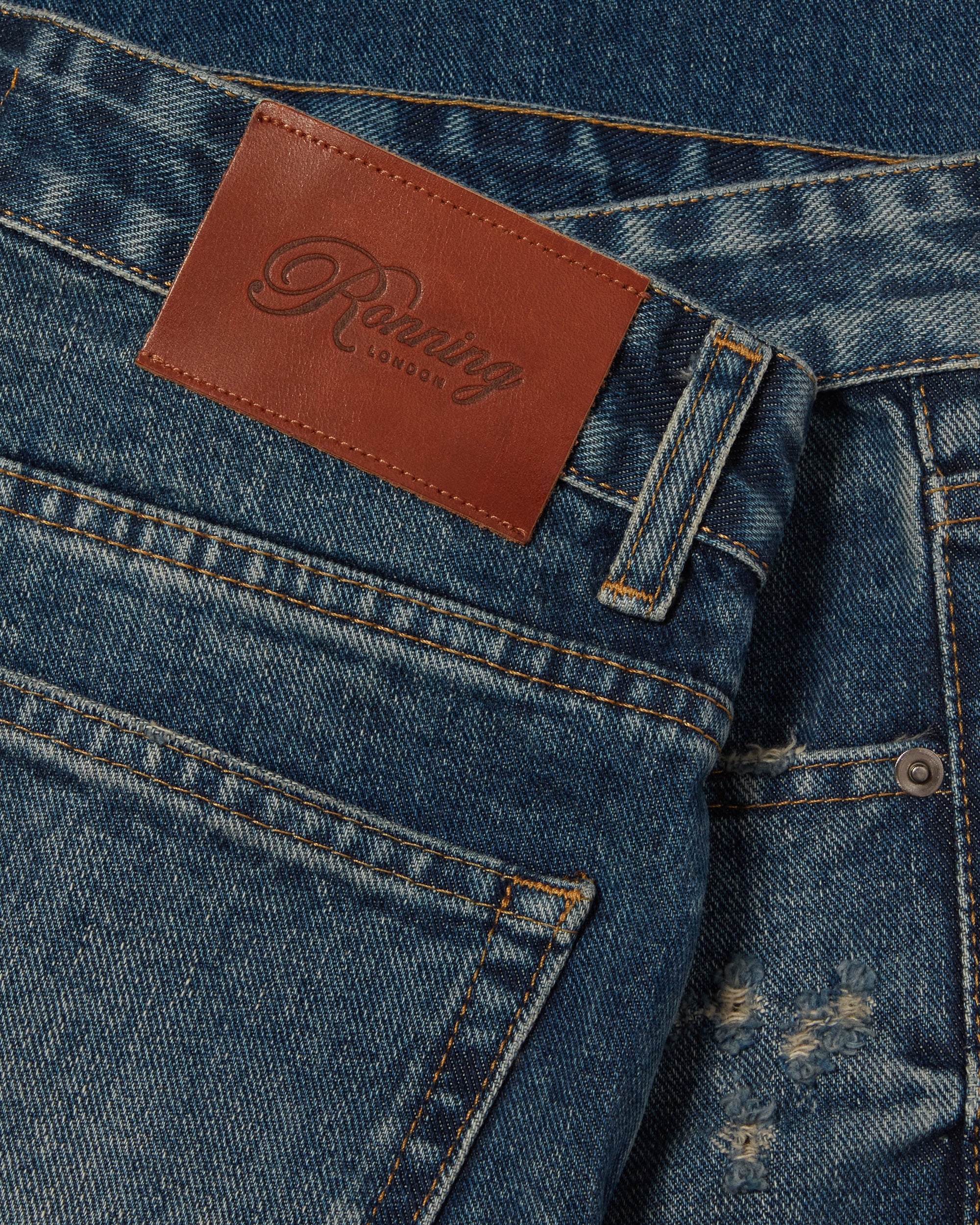 Classic Jeans - Distressed Denim - Image 4