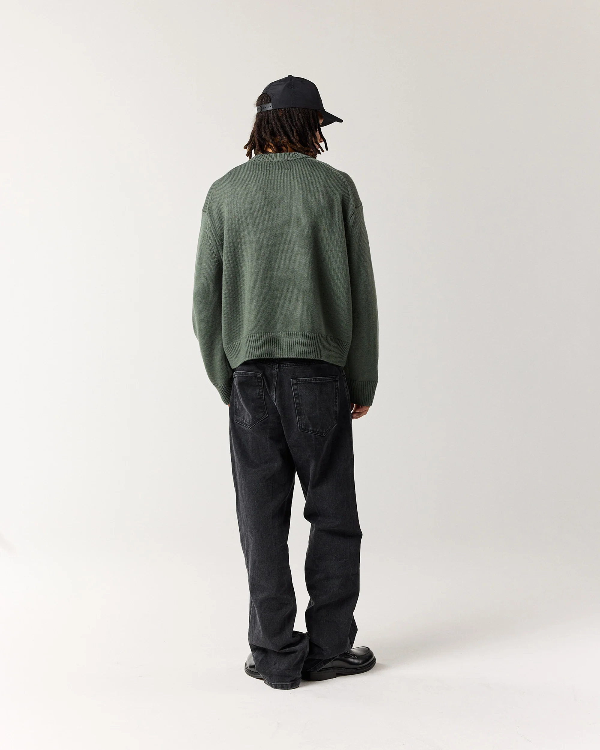 Merino Crew Knit - Sage Green - Image 4