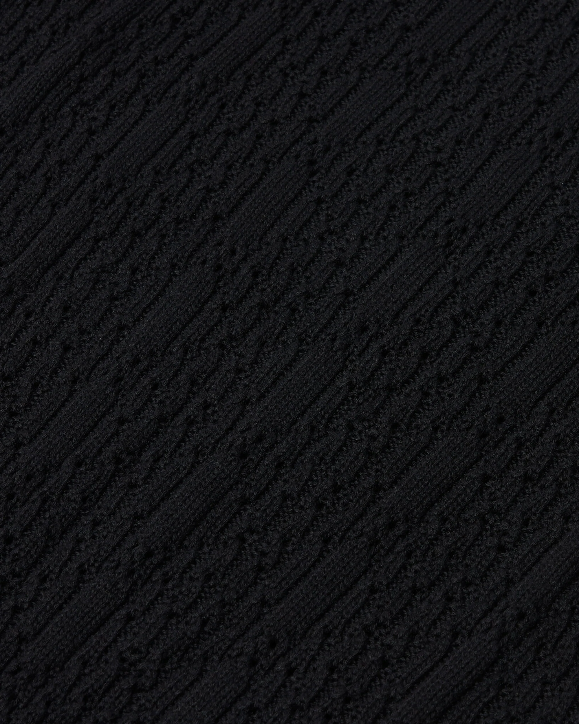 Diamond Knit Crewneck - Black - Image 4