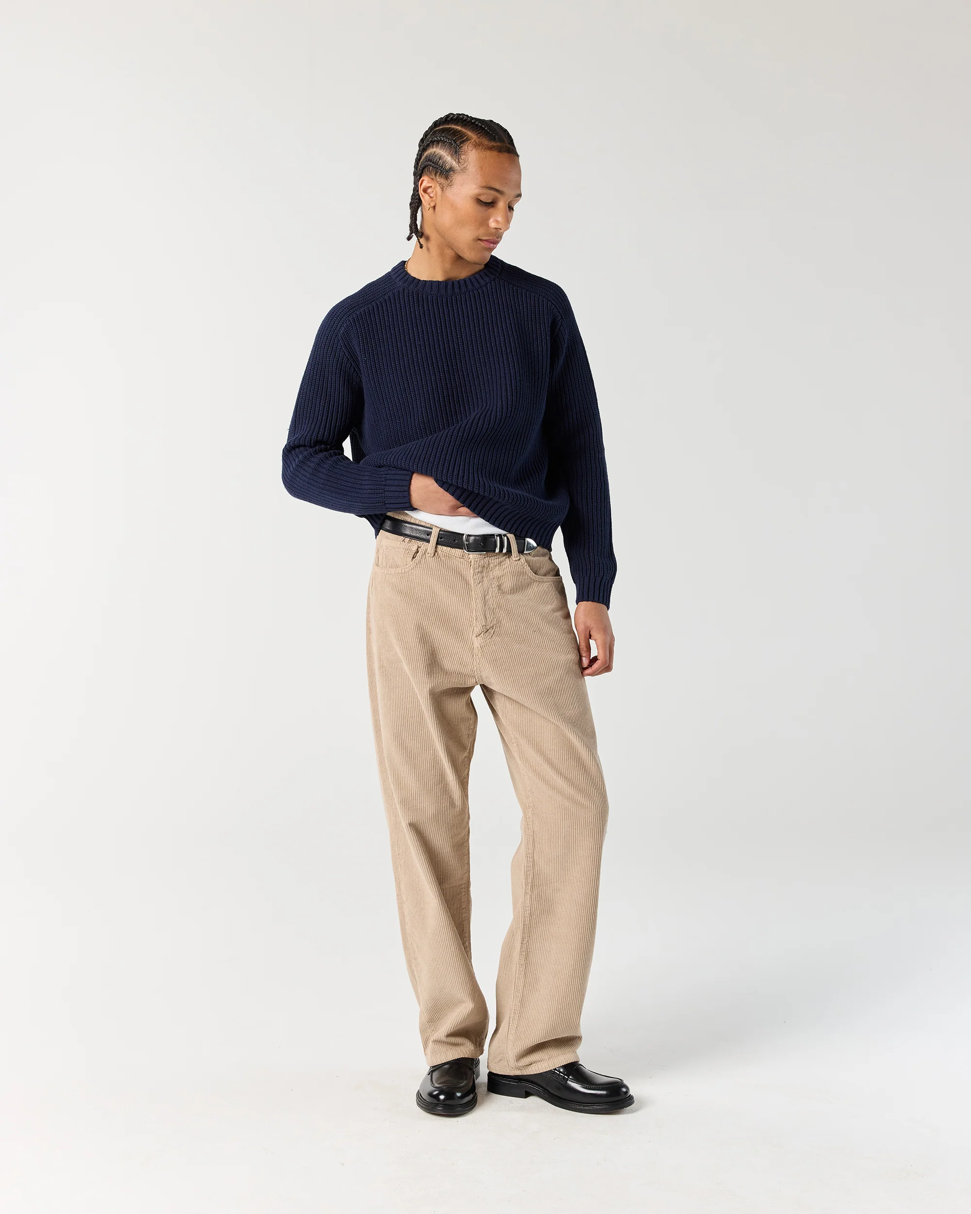Everyday Fisherman Sweater - Navy - Image 3