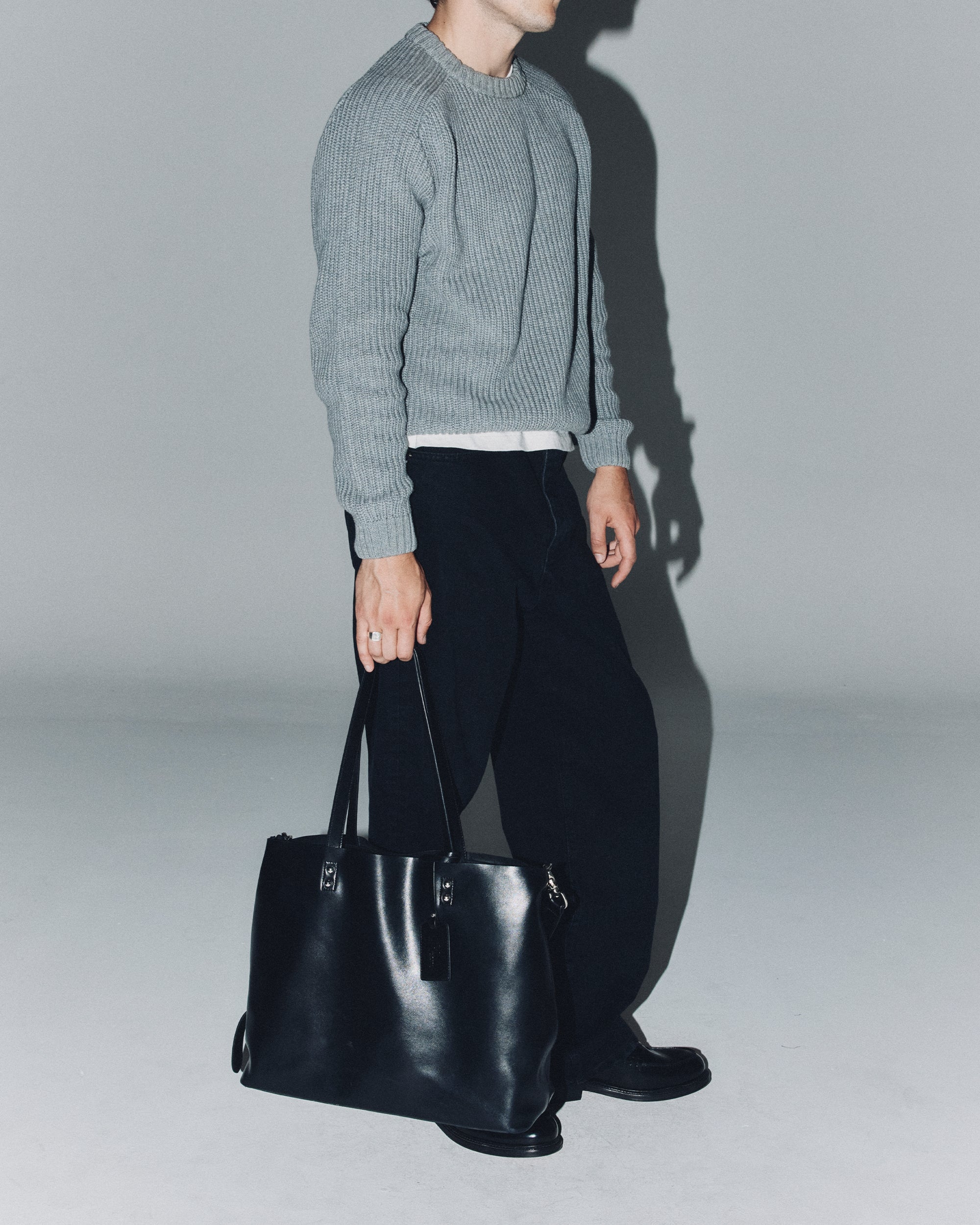 Everyday Leather Bag - Black - Image 3