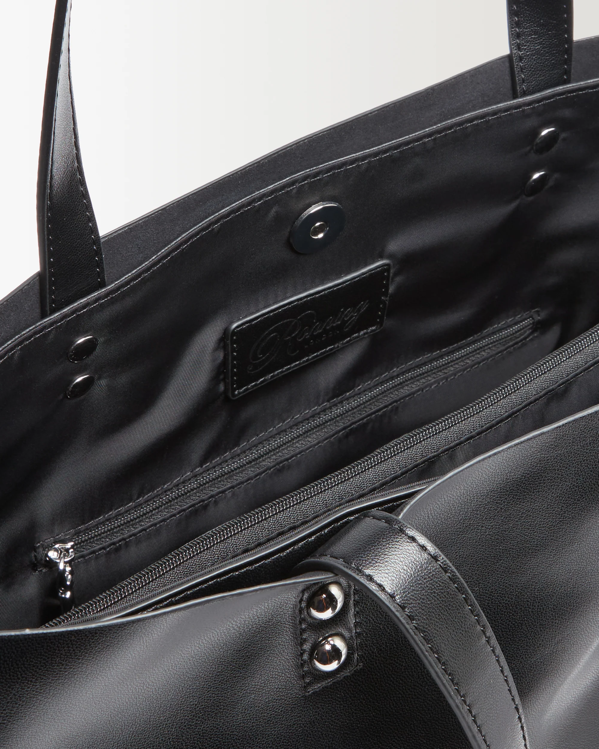 Everyday Leather Bag - Black - Image 5