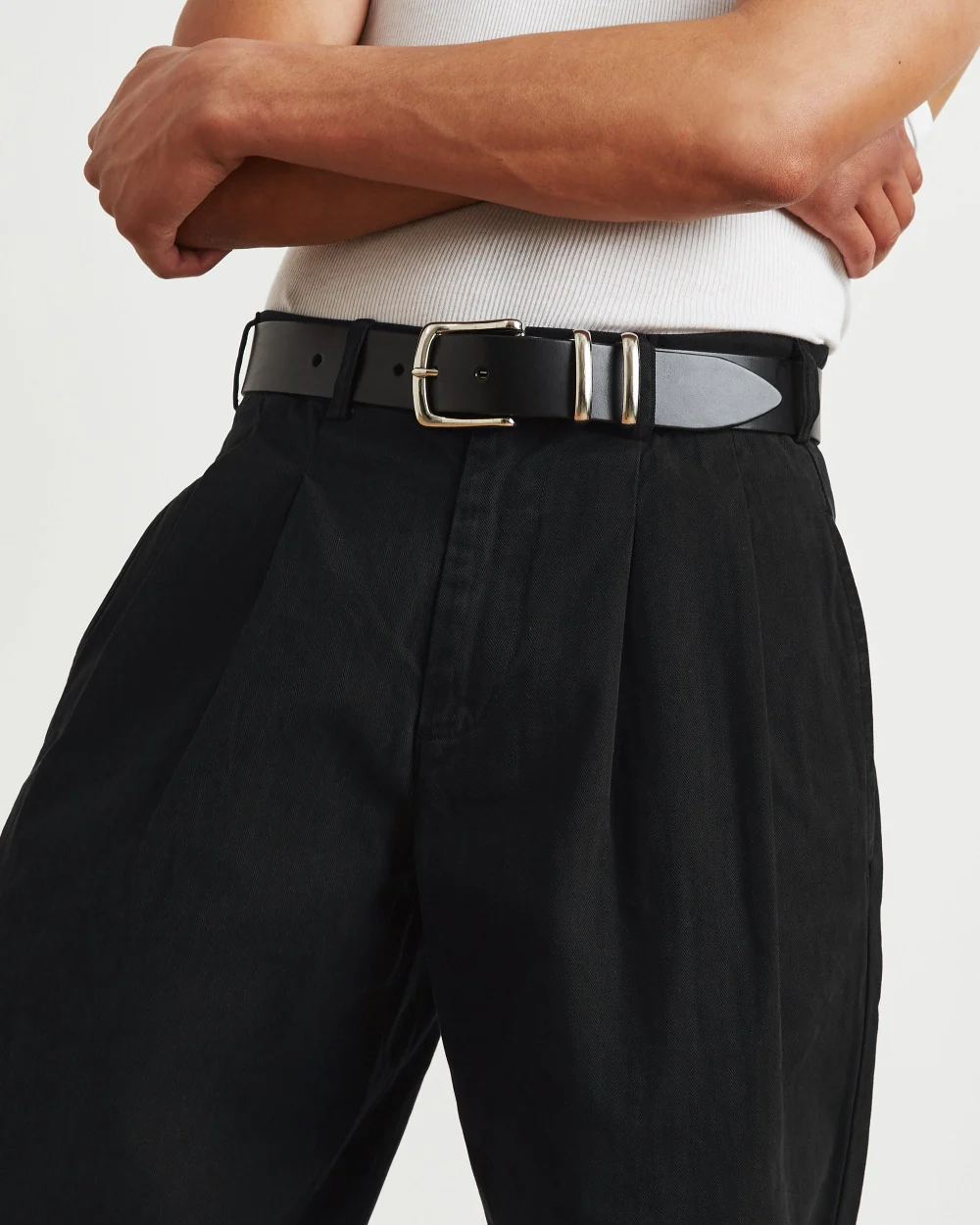 Everyday Leather Belt - Black - Image 3