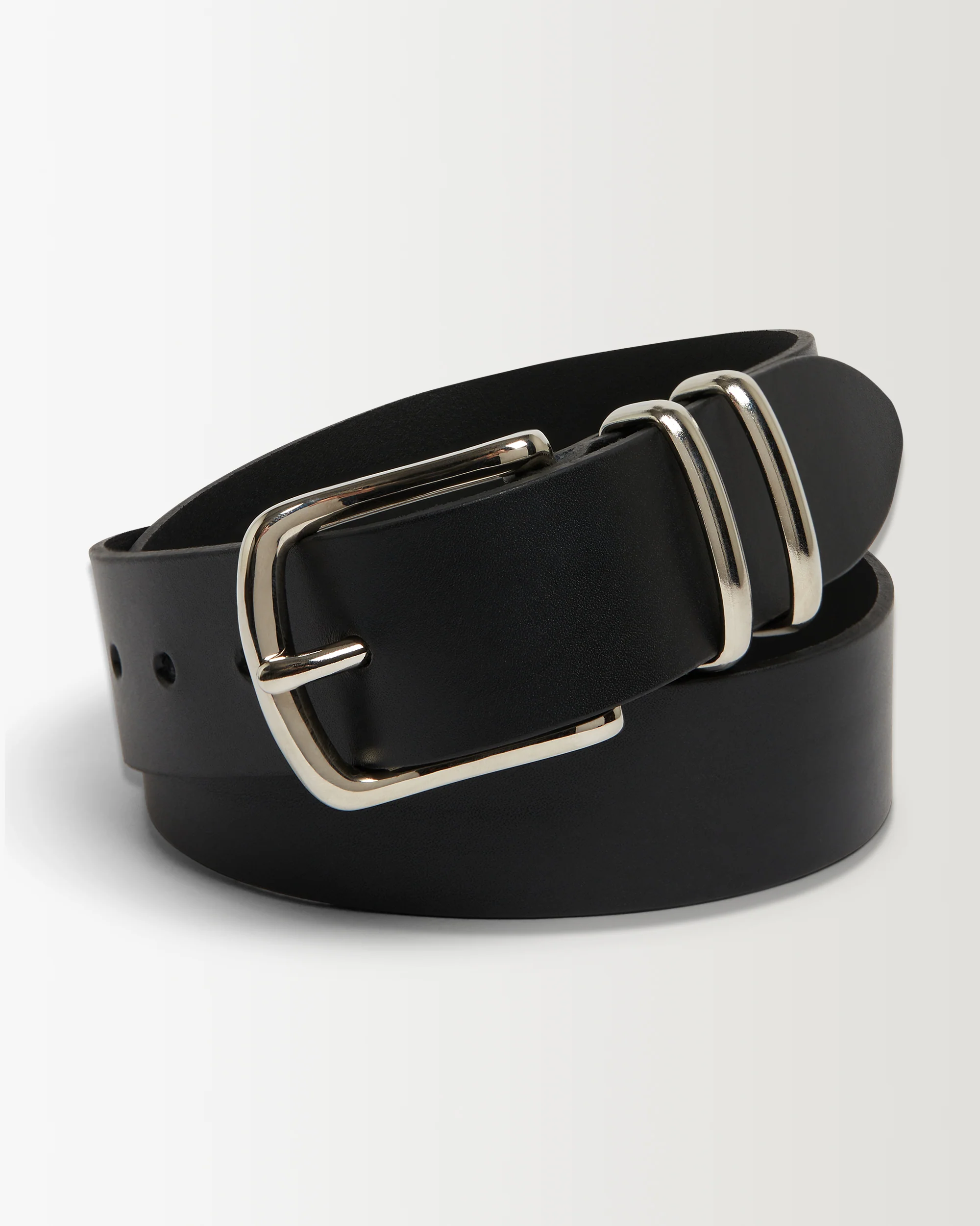 Everyday Leather Belt - Black - Image 4