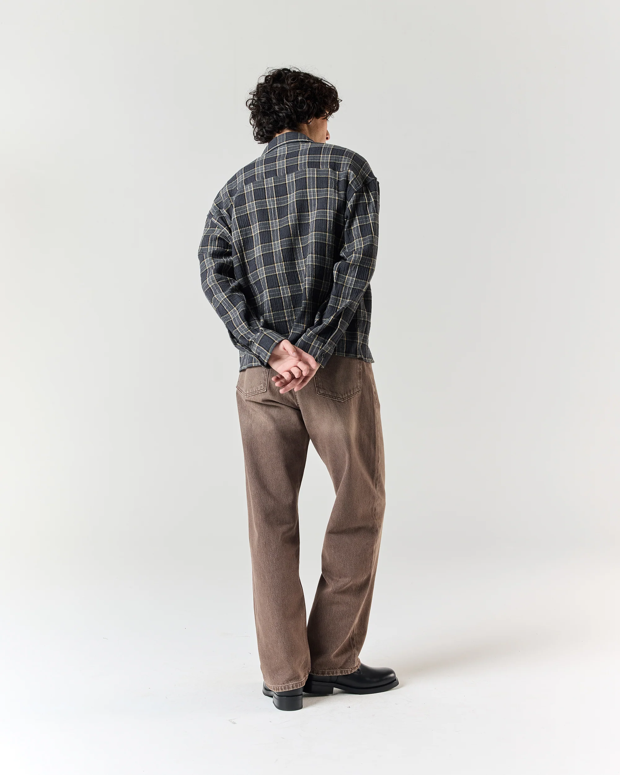 Everyday Shirt - Slate Grey Check - Image 4
