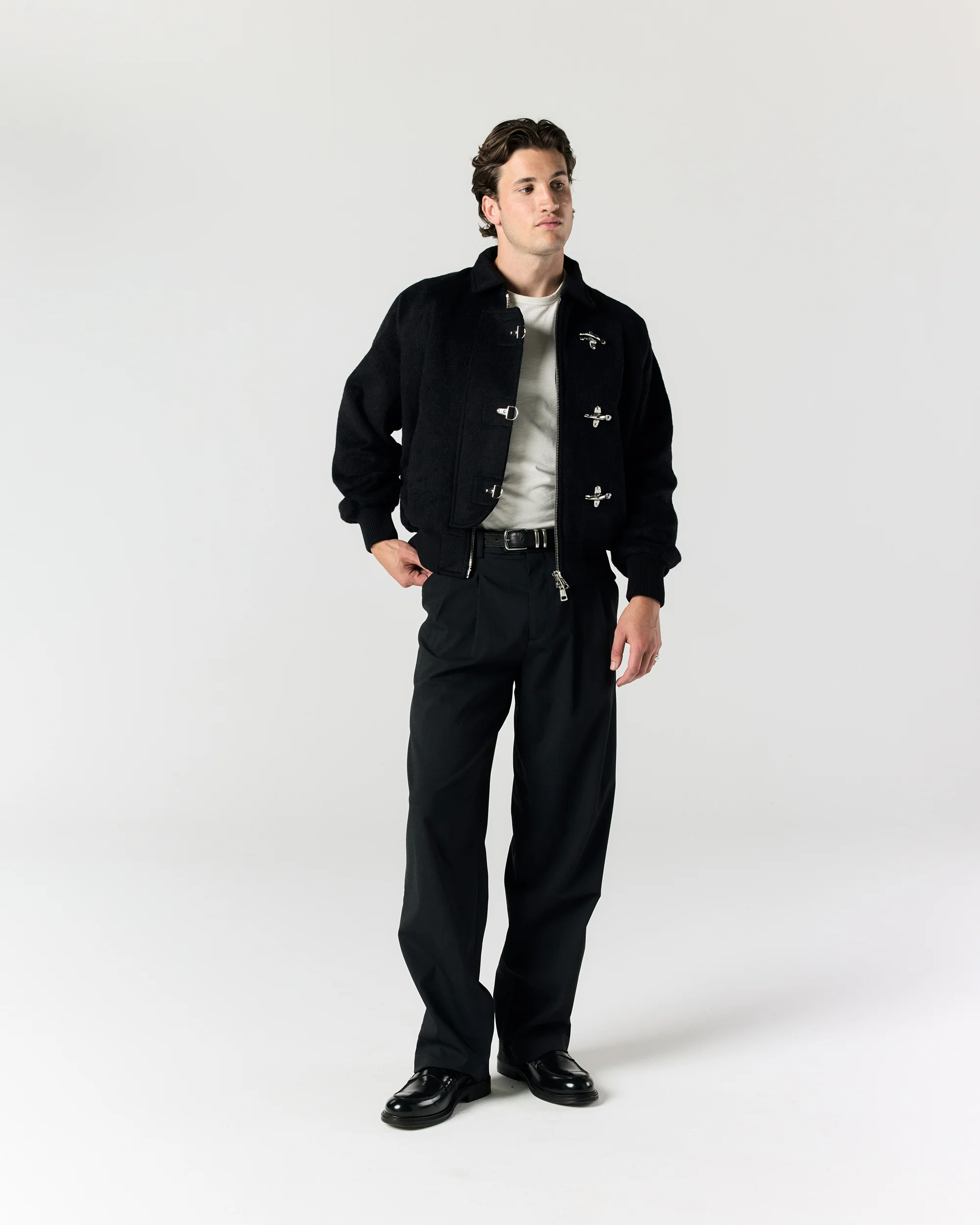 Fireman Clasp Jacket - Black - Image 3
