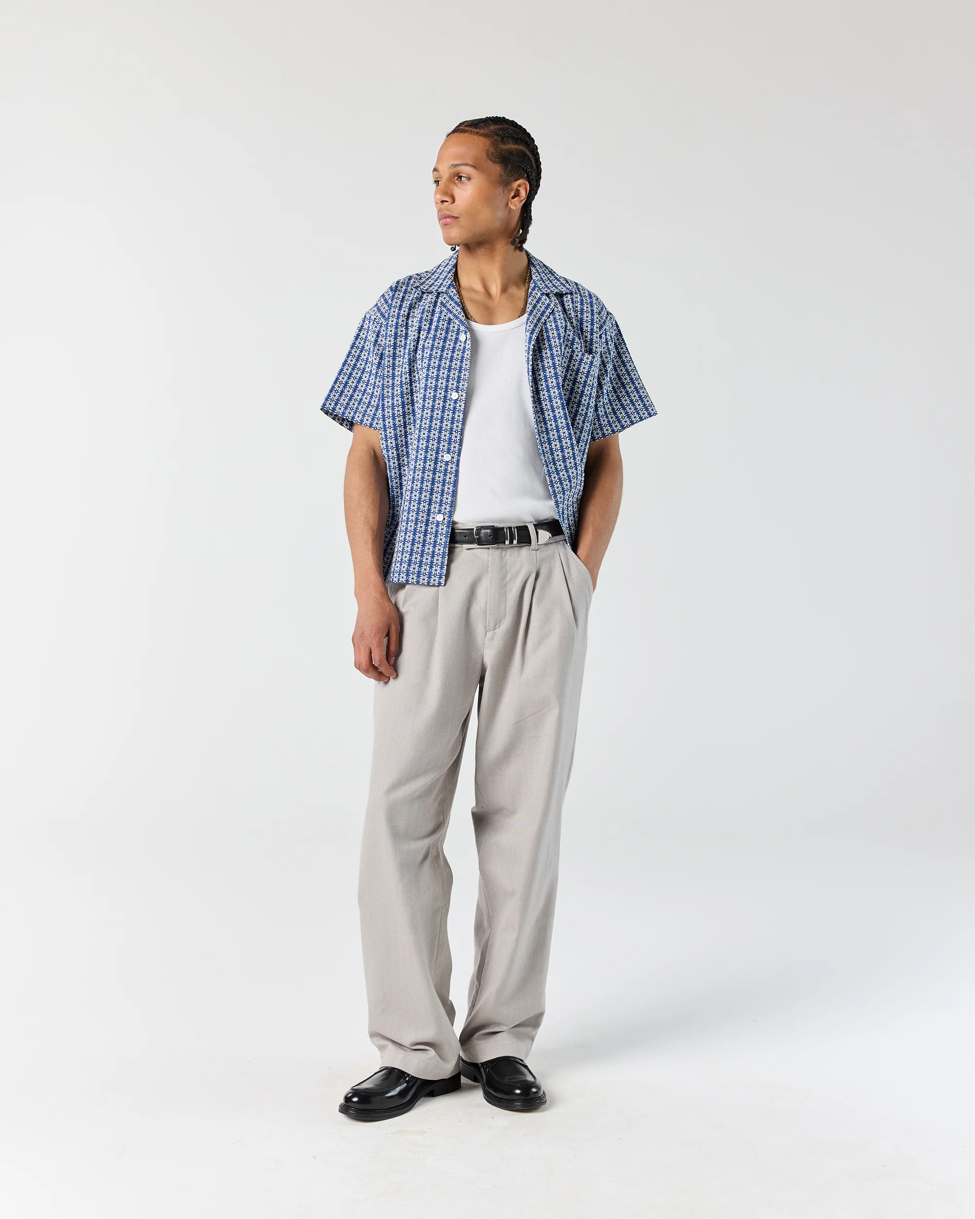 Geometric Shirt - Blue - Image 3