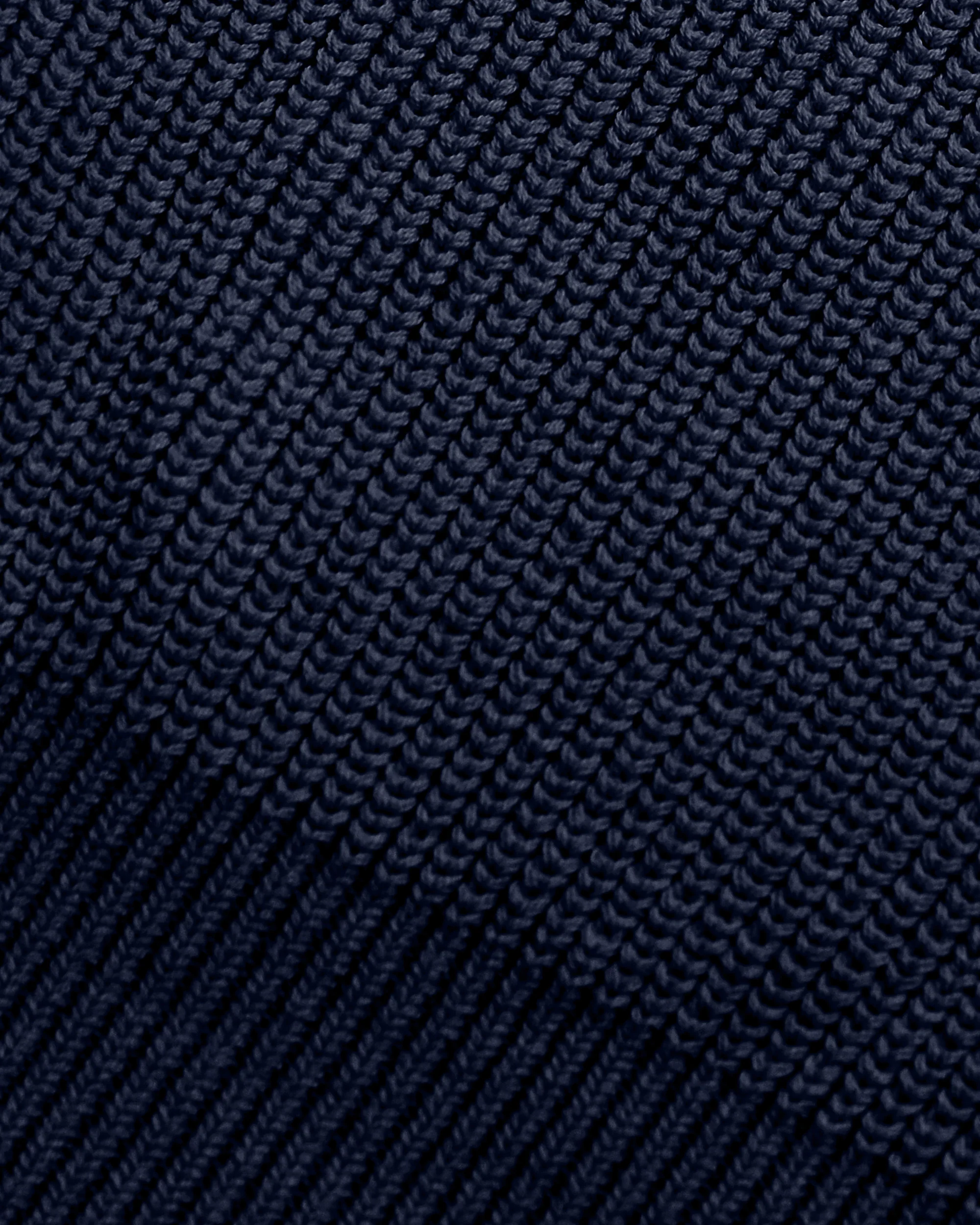 Knit Polo Sweater - Navy - Image 4