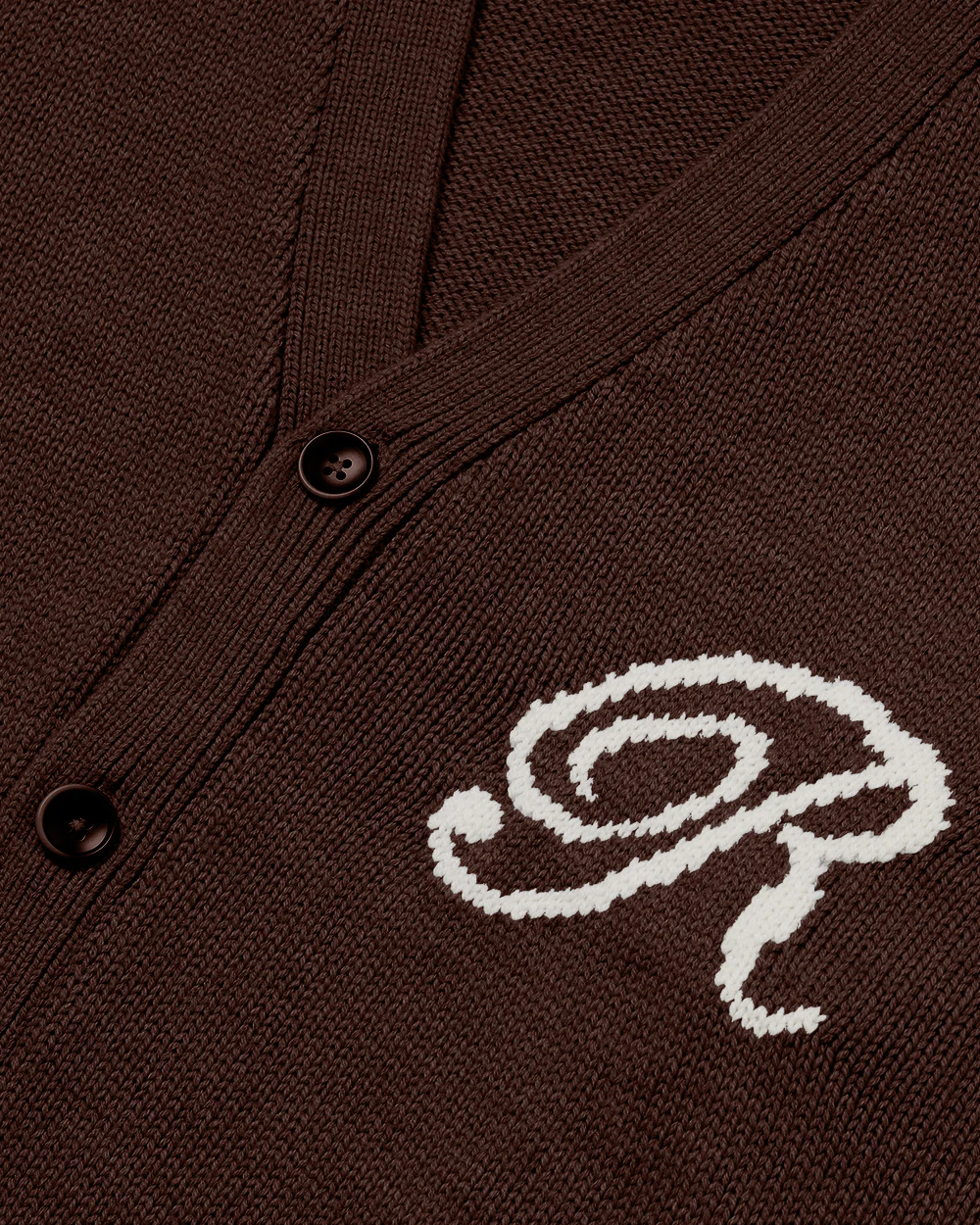 Merino R Cardigan - Mocha Brown - Image 4