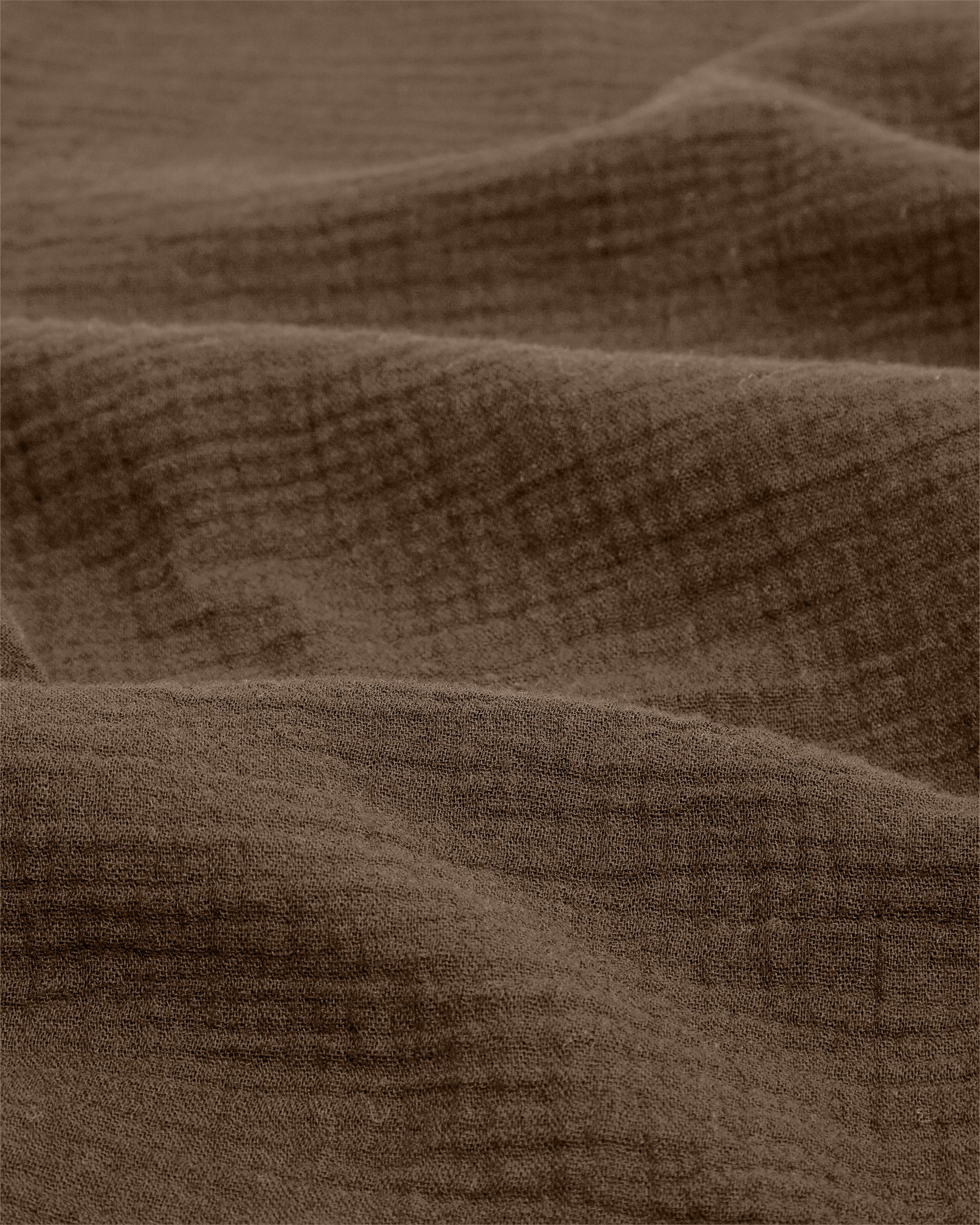 Short Sleeve Crinkle Shirt - Walnut - Image 4