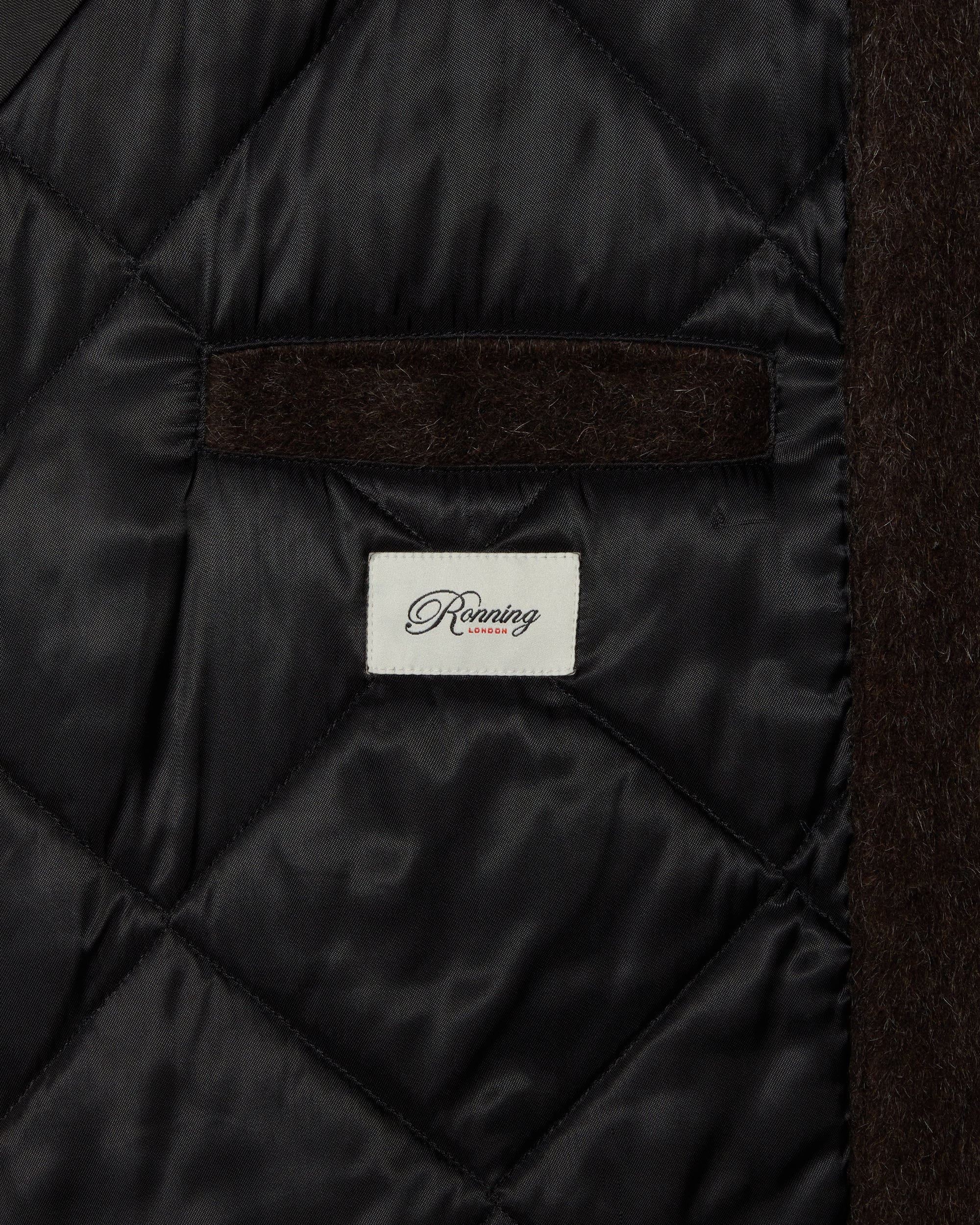 Wool Varsity Jacket - Mocha Brown - Image 4